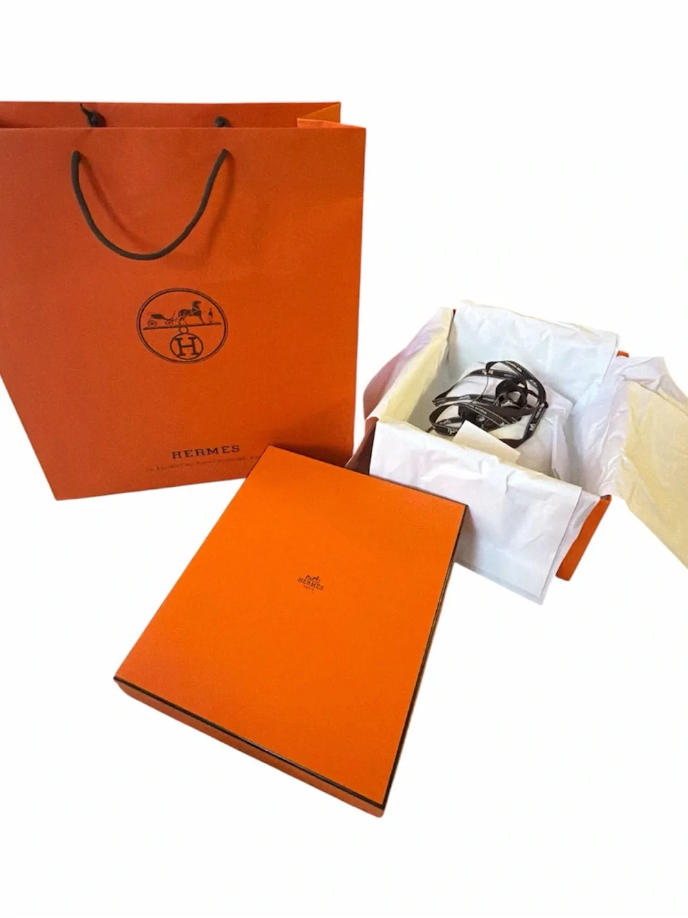 Orange Gift Bag & Box Set - Men Accessories